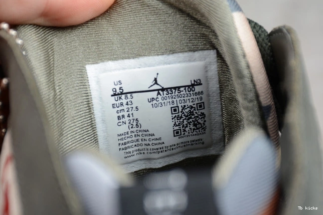 Cheap TBK 7 Jordan AT3375-100 x Icicle Patta Air 0823